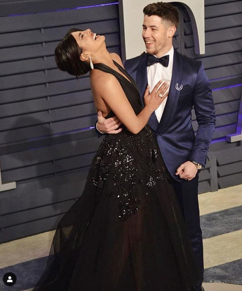 Priyanka and Nick Jonas attend the Oscar's after party