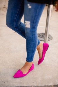 Footwear in bright color for summers