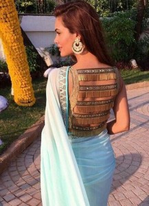 Fringed blouses for sarees