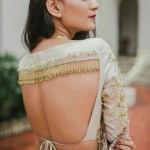 Fringed blouses for sarees