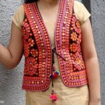 Embroidered Etnic waistcoat for navratri