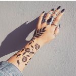 Abstract Mehndi Designs Using Floral And Leaf Patterns