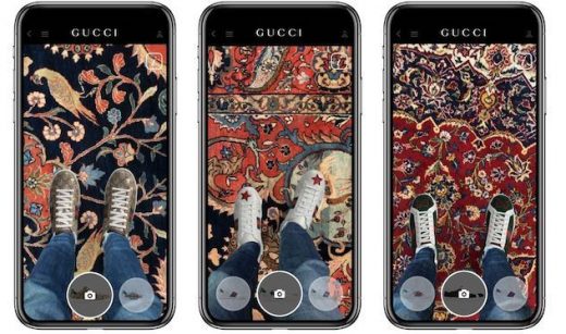 Gucci App allows you to try shoes virtually from anywhere