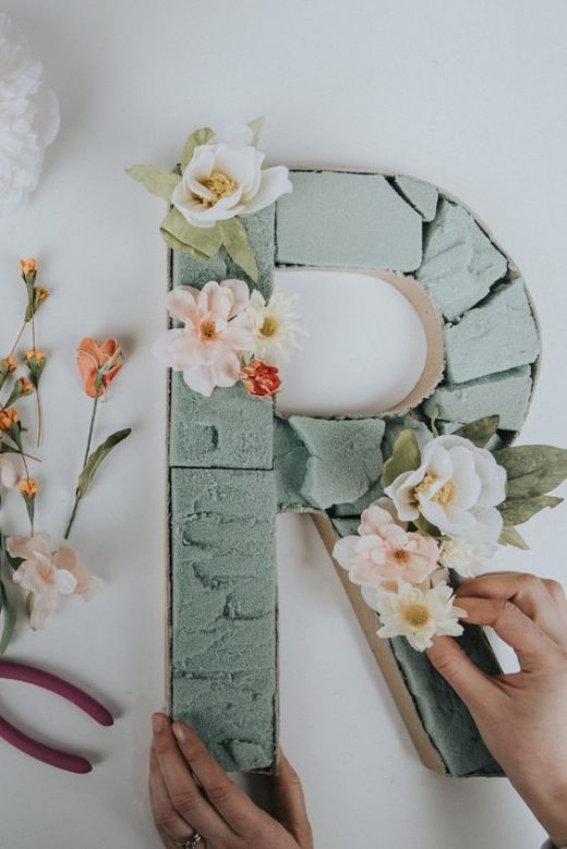 How to create floral letters