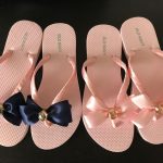 DIY embellished flip flops