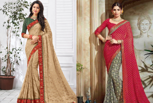 Brasso Georgette saree