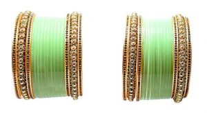 green color choora for the Indian brides