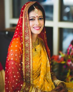 Dupatta ideas to pair with a Saree for bridal wear