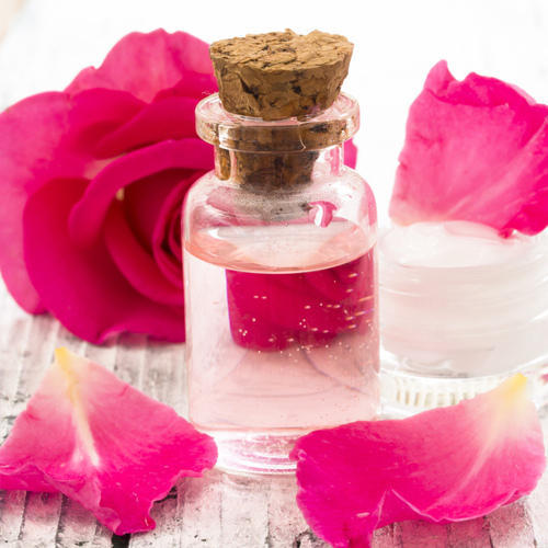 Rose water as natural skin toner