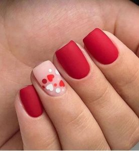 Valentine's day nail art