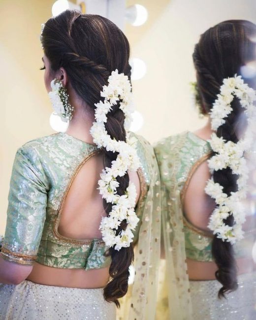 Hairstyle ideas for Mehndi ceremony