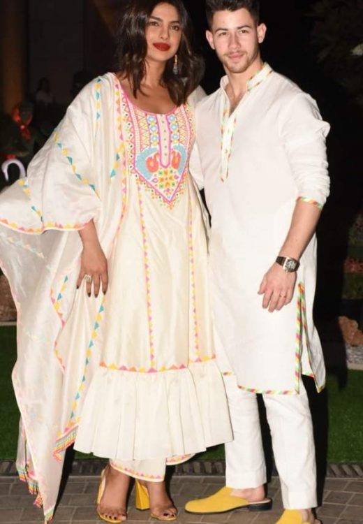 Priyanka and Nick Jonas at Isha Ambani's holi party