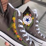 Embroidered sneakers-Threads-WeRIndia
