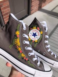 Embroidered sneaker