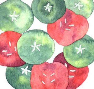 Vegetable and fruit printing for home craft