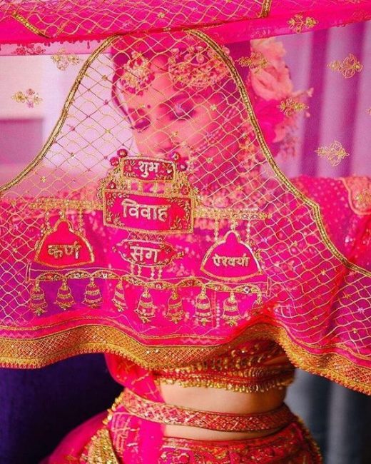 Customise wedding Lehnga with your love story