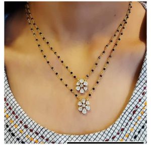 Delicate chain style mangalsutra designs