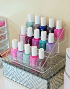 Ways to organiser nail paint bottles