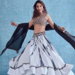 Madhuri Dixit Looks Surreal In A Black And White Shell Embroidered Lehnga