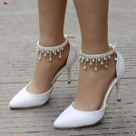Revamp the look of plain white heels with these DIY ideas
