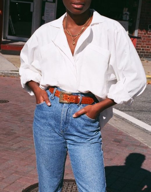 How to style an oversized button down shirt