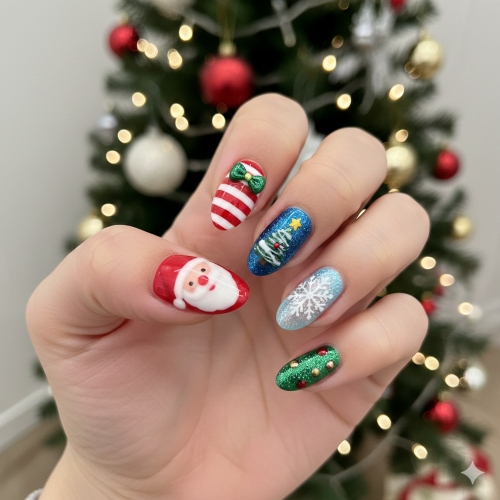 Christmas nail art designs