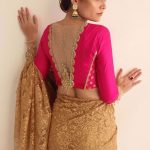 Back neckline design for blouse-Threads-WeRIndia'