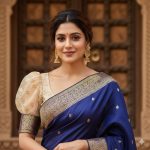 Embroidered puff sleeve design for blouse