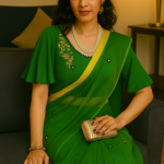 Bell sleeves for saree blouse