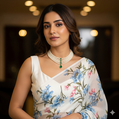 How to wear a pearl necklace Threads WeRIndia