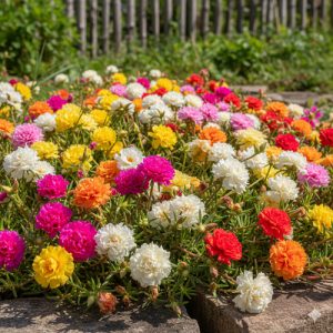 Moss Rose summer flowering plant Threads WeRIndia