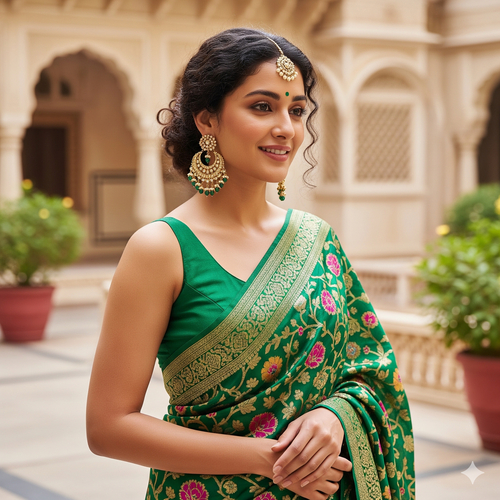 Saree green
