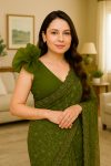Sheer sleeves saree blouse designs Threads WeRIndia