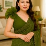 Sheer sleeves saree blouse designs Threads WeRIndia