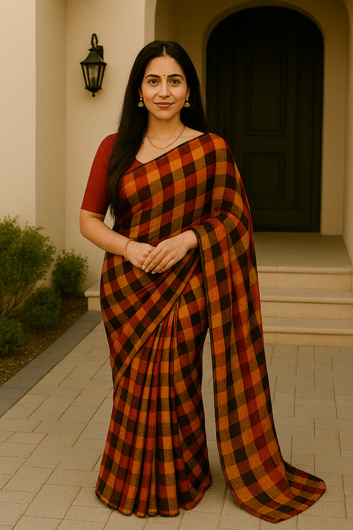 Cotton saree for Rakhi