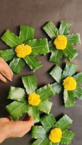 Mango leaves decoration for Ugadhi