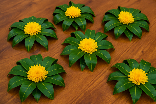 Mango leaves decoration for Ugadhi