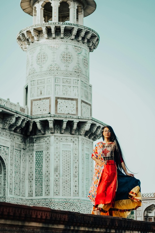 kurta with flared skirt