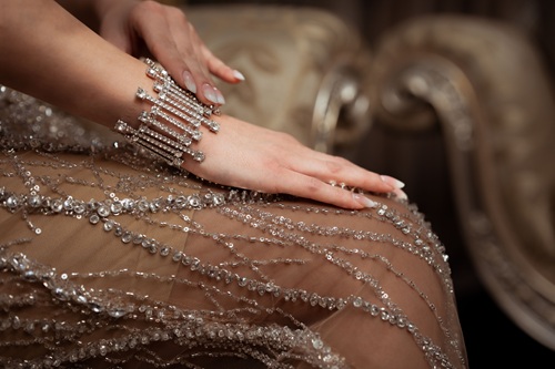 crystal bracelet with gowns