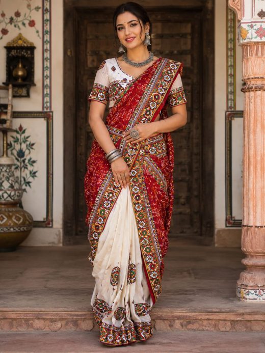 gujarati wedding drape