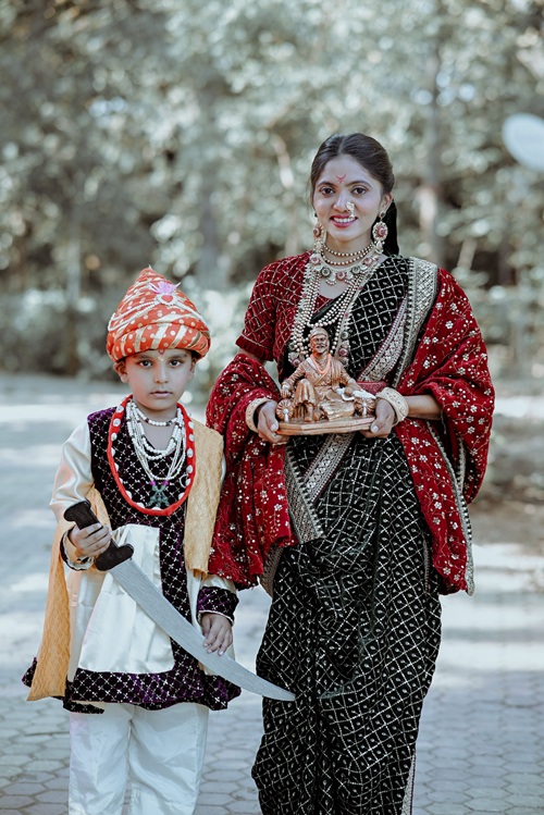 royal warrior saree drape