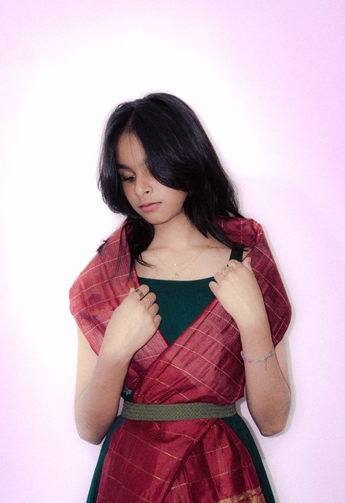belted dupatta look